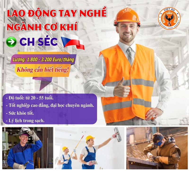 Xuất khẩu lao động SÉC: Làm đẹp, Mi, Nails, Cơ khí, Nhà Hàng
